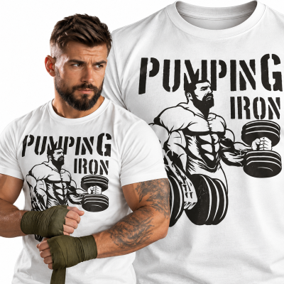 KOSZULKA NA SIŁOWNIĘ PUMPING IRON 2